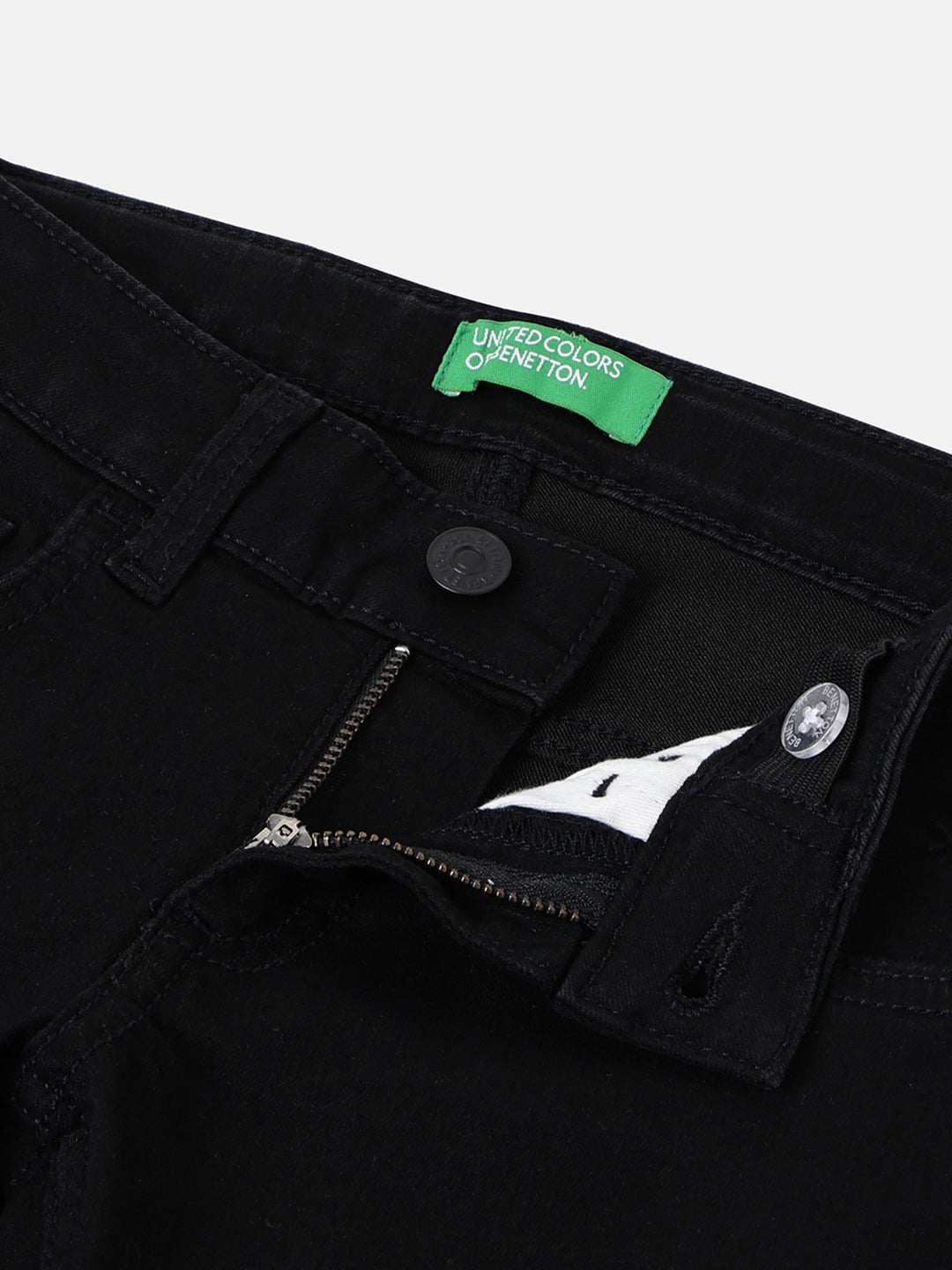 Boys Black Slim Fit Stretch Denim Jeans