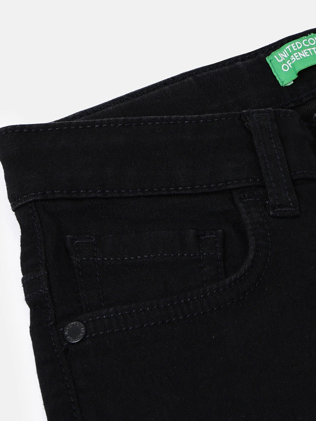 Boys Black Slim Fit Stretch Denim Jeans