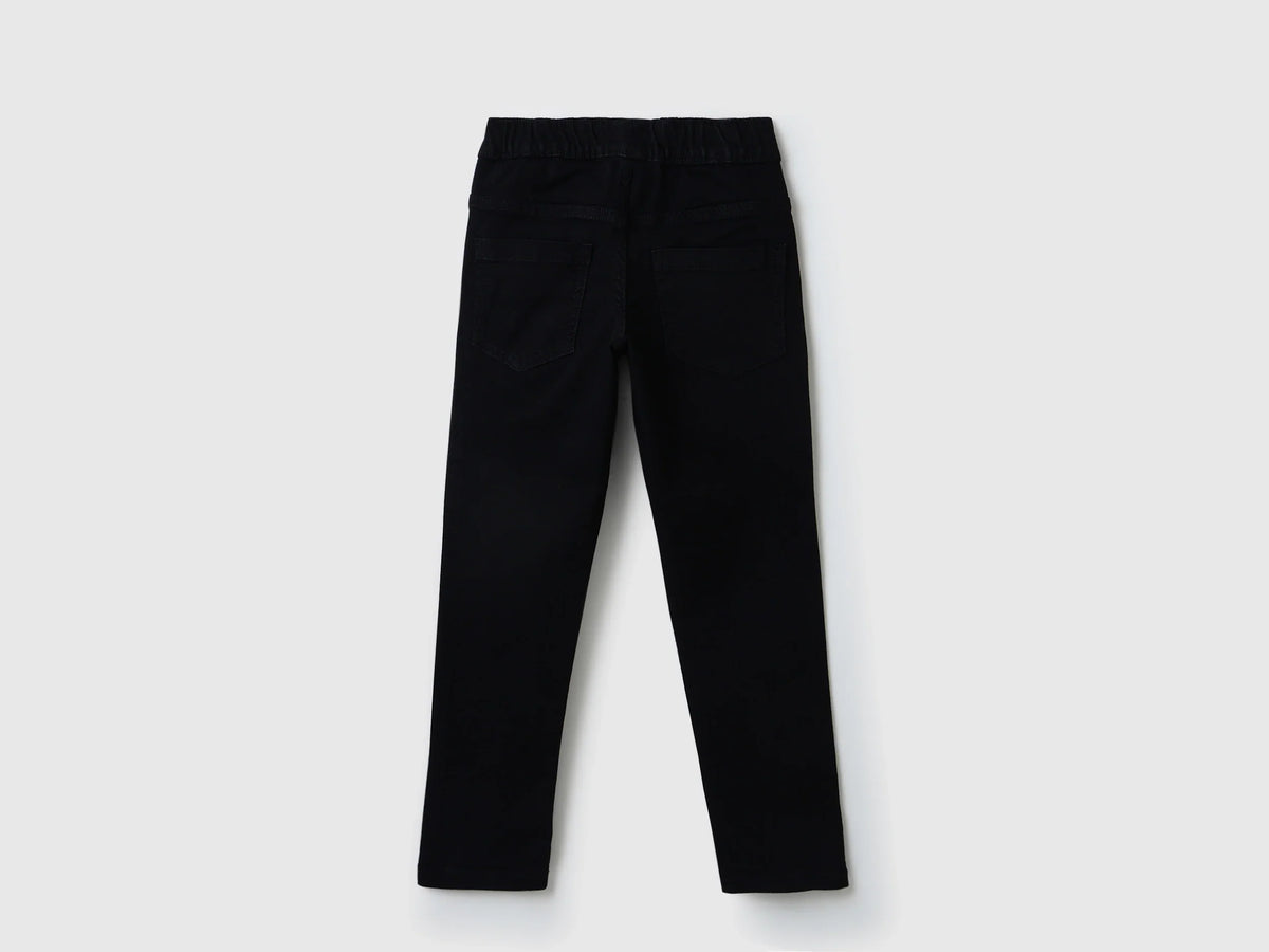 Girls Black Denim Trousers Classic