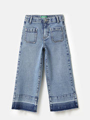 Boys Blue Cotton Poly Broken Stripe Shorts