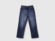Boys Pure Cotton Mid Rise Regular Fit Jeans