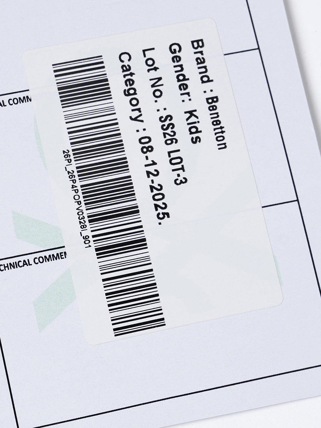 Girls Blue Multi Viscose Hand Draw Print Frill Dress