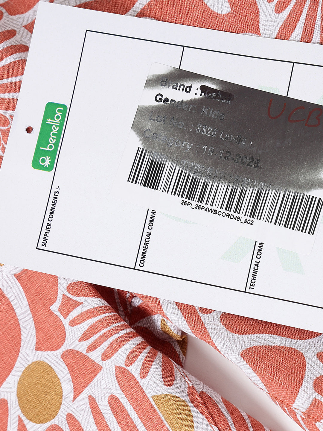 Boys Rust Floral Cotton Shorts – Regular Fit