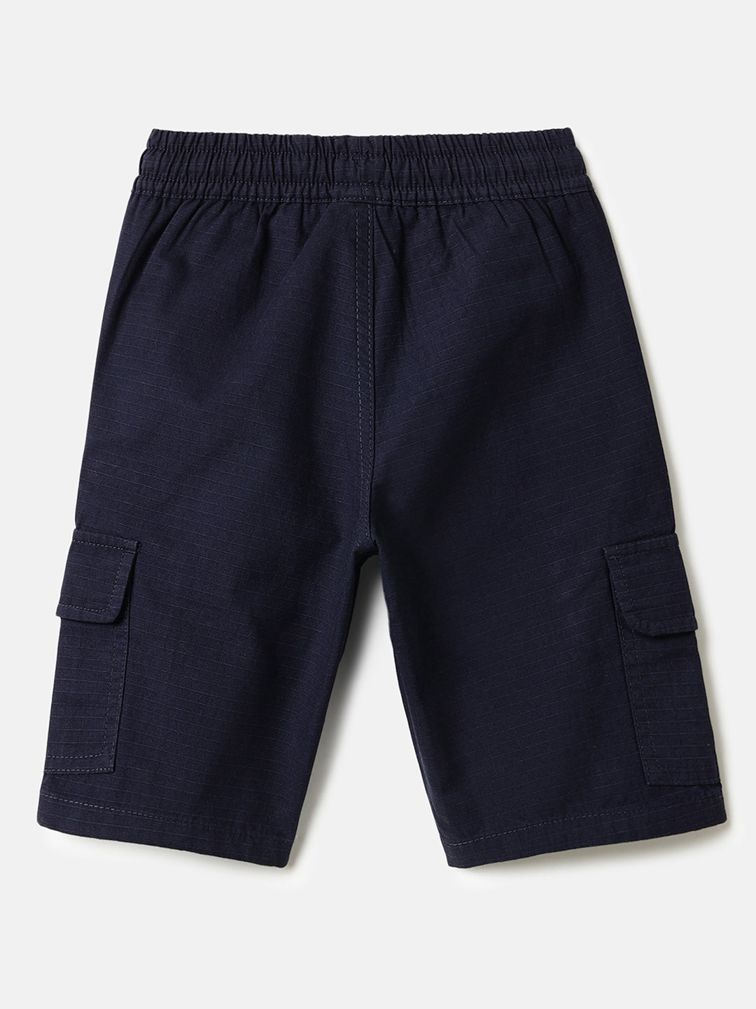 Boys Navy Cotton Ripstop Cargo Shorts
