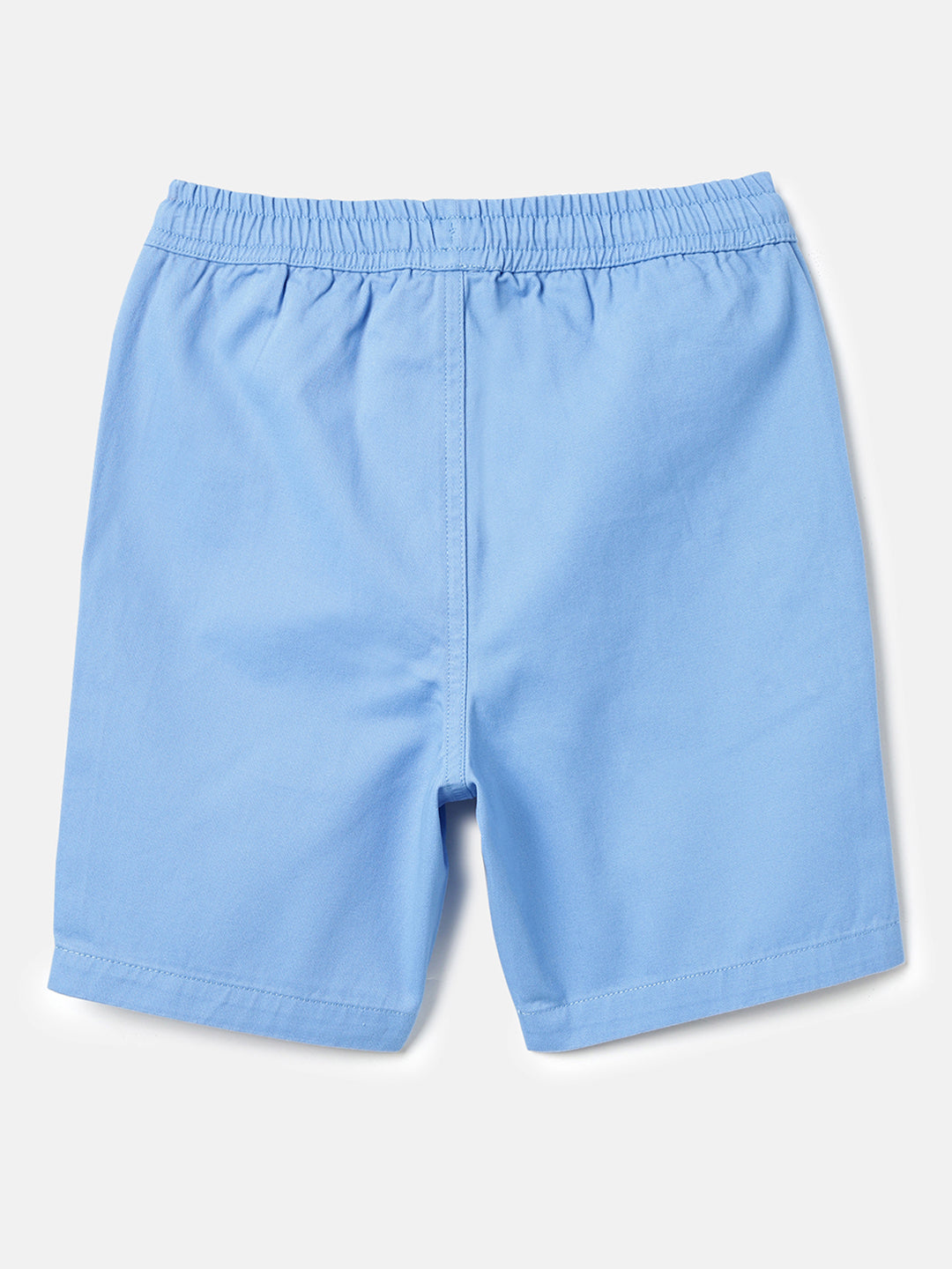 Boys Blue Cotton Core Shorts – Regular Fit
