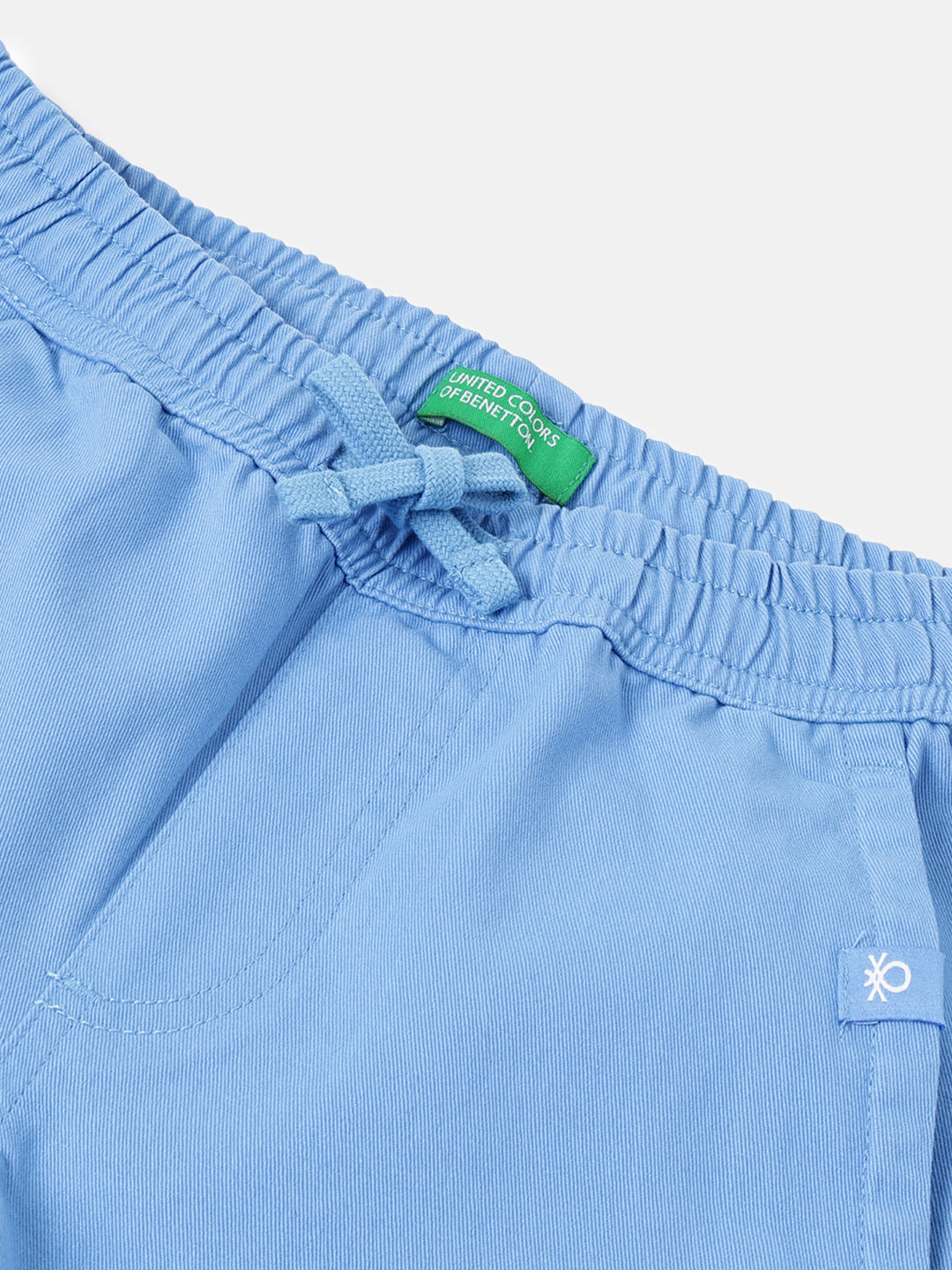 Boys Blue Cotton Core Shorts – Regular Fit