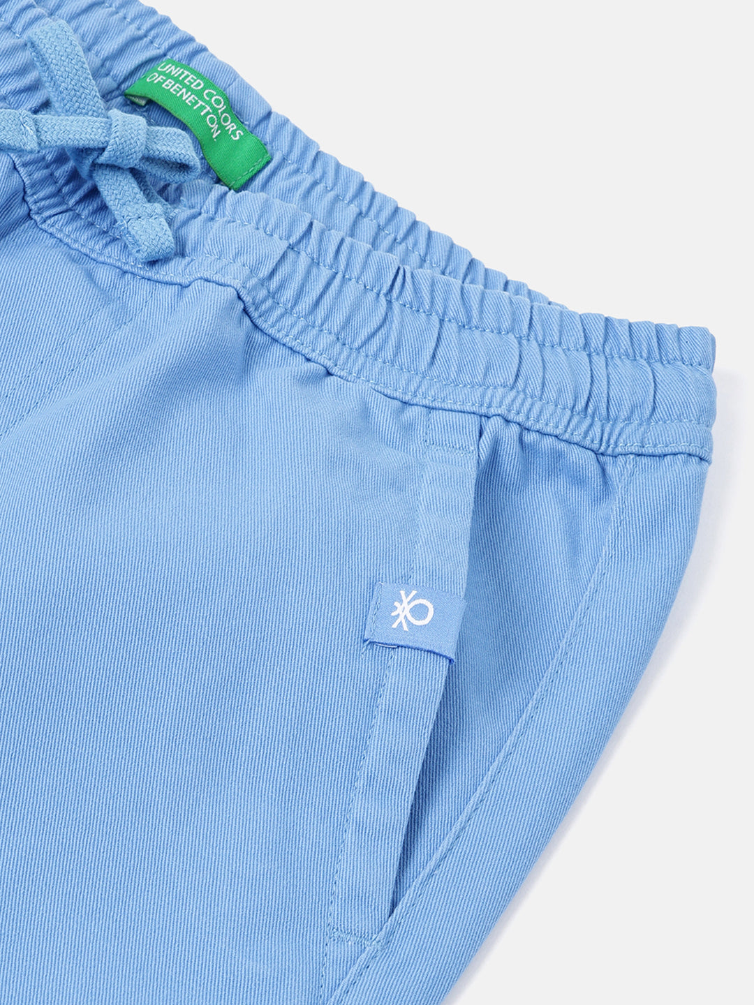 Boys Blue Cotton Core Shorts – Regular Fit