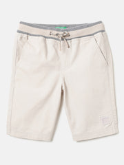 Boys Cotton Ripstop Shorts with Rib Waistband