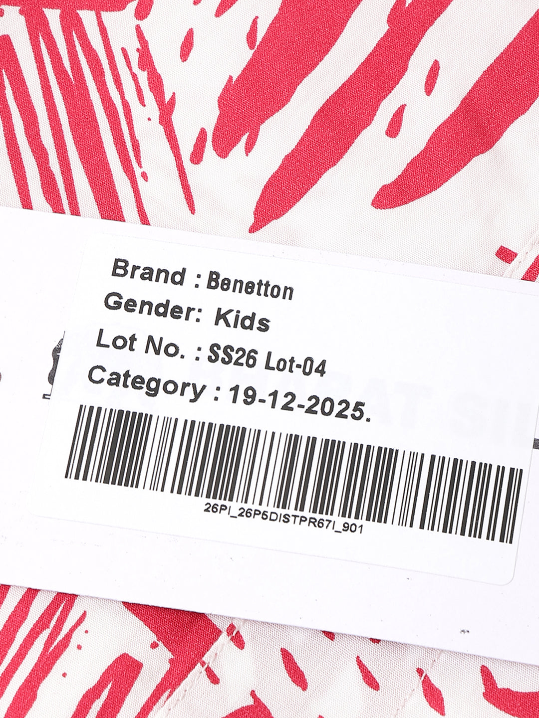 Boys Cotton Brush Stroke Print Casual Shirt