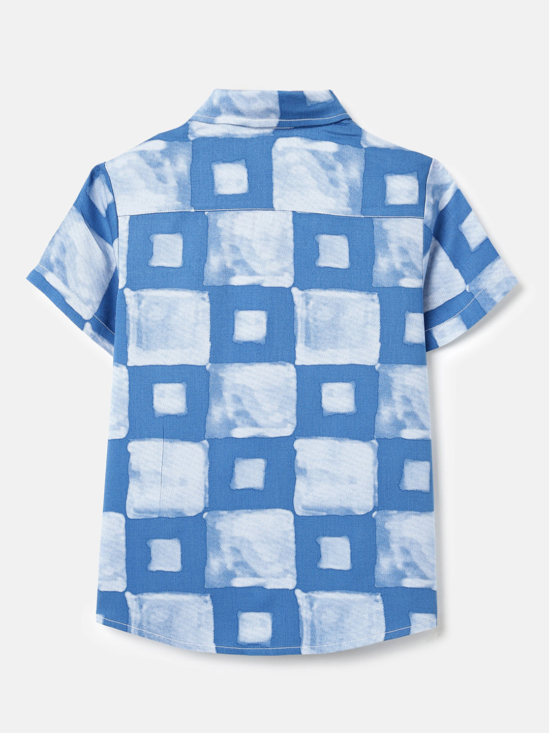 Boys Viscose Watercolor Print Casual Shirt