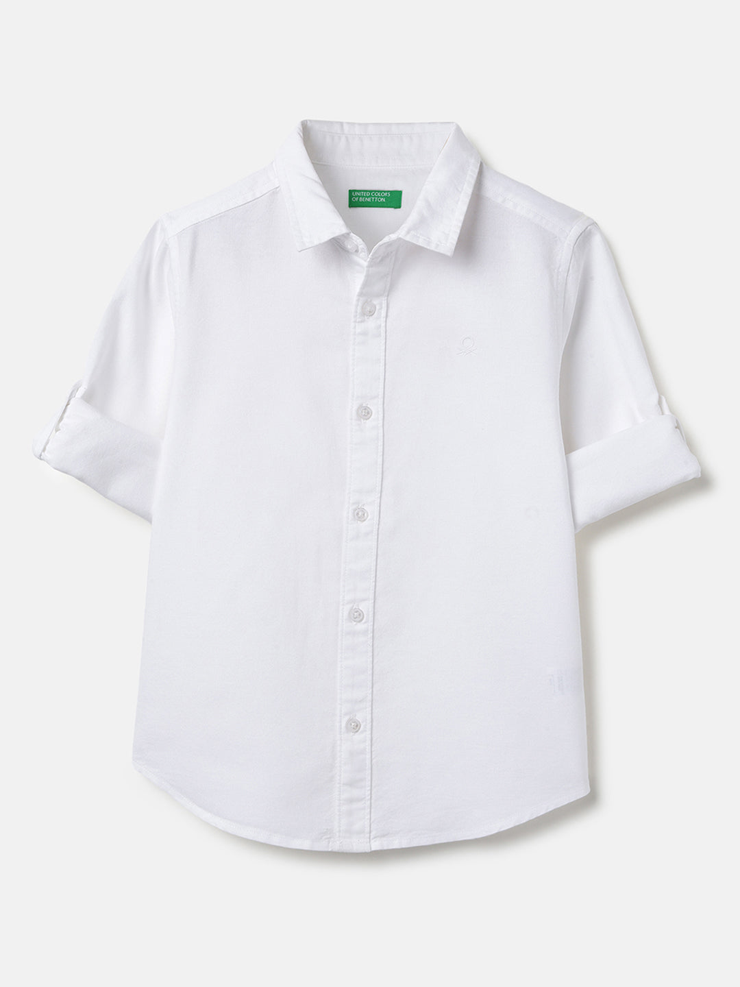 Boys White Oxford Cotton Shirt – Regular Fit