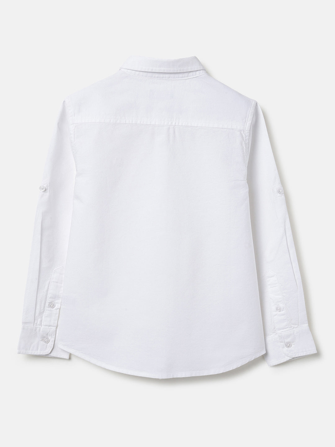 Boys White Oxford Cotton Shirt – Regular Fit