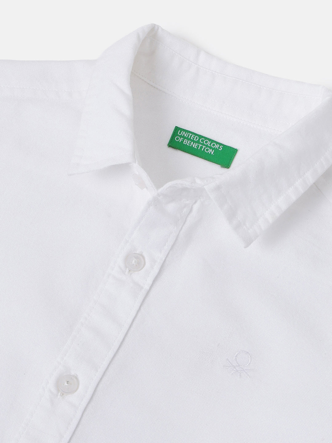 Boys White Oxford Cotton Shirt – Regular Fit