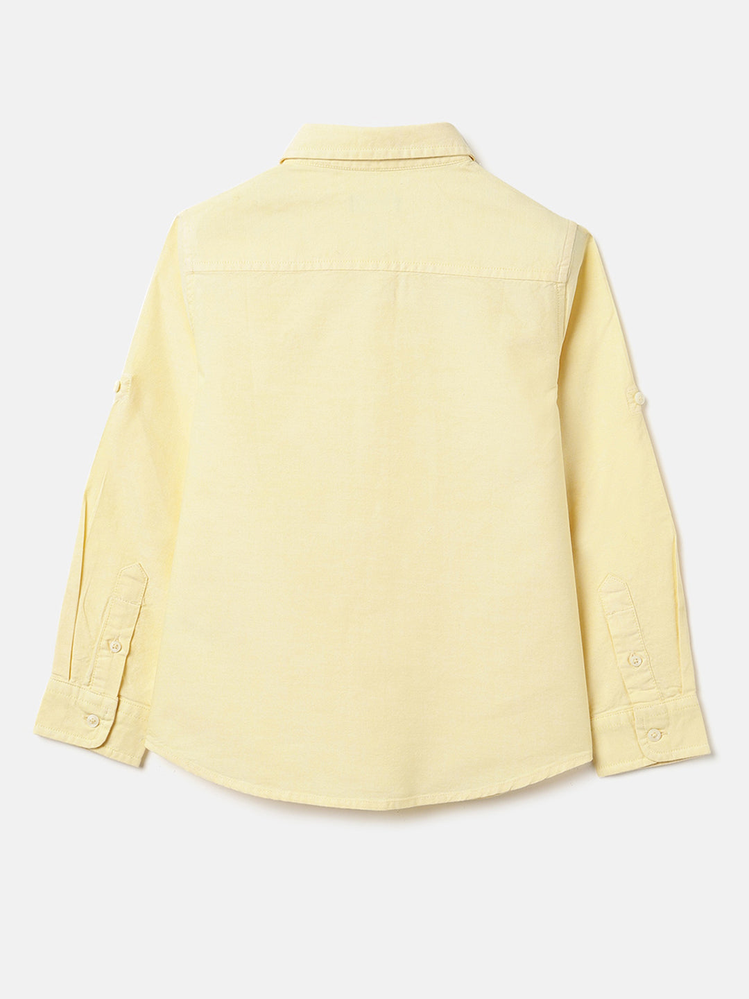 Boys Yellow Oxford Cotton Shirt – Regular Fit