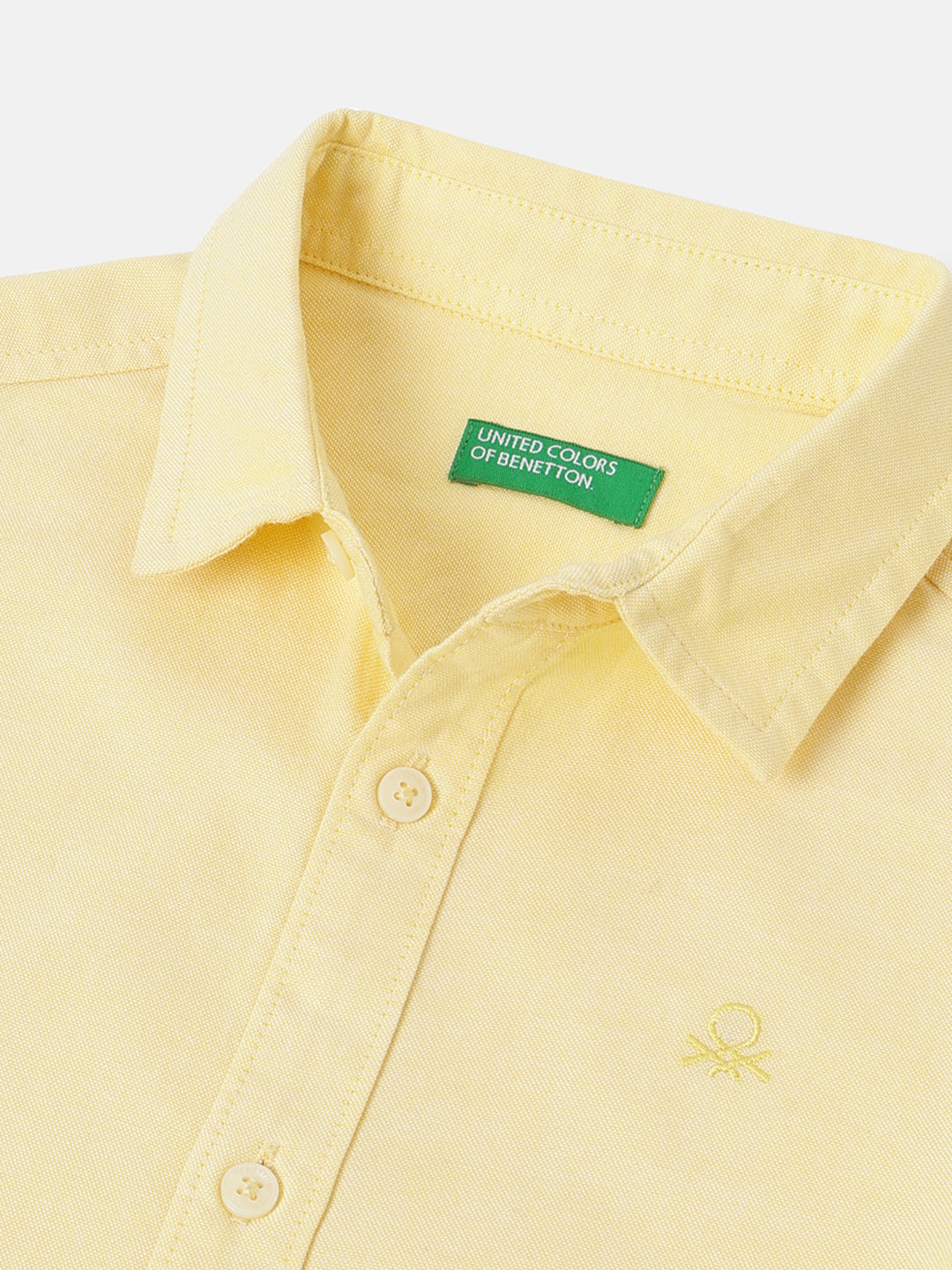 Boys Yellow Oxford Cotton Shirt – Regular Fit