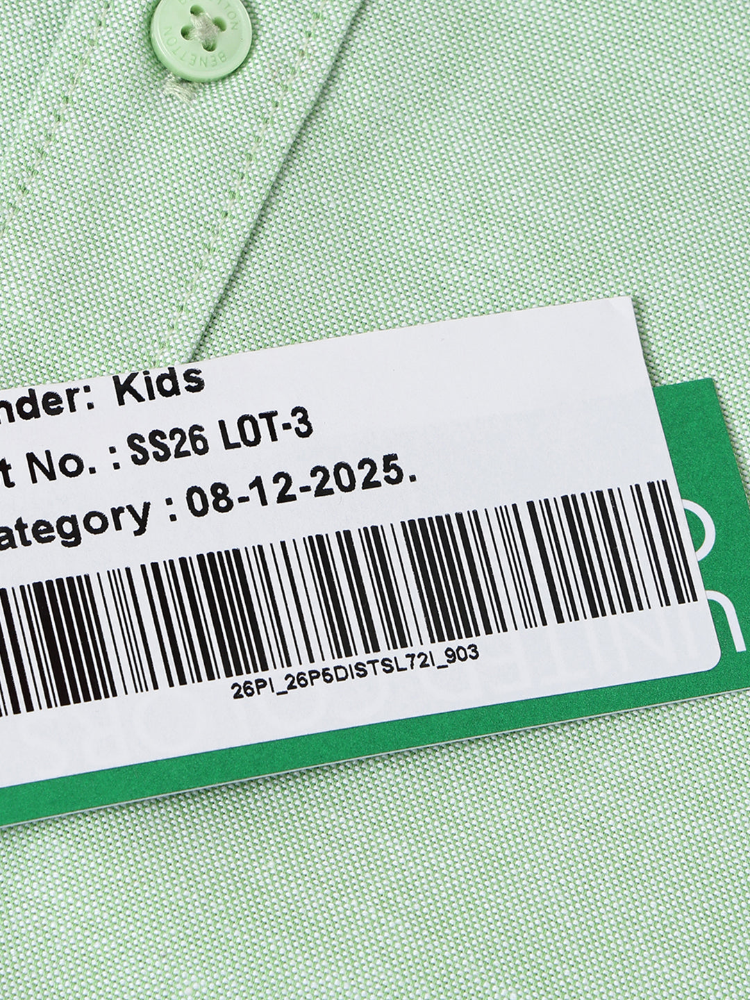 Boys Green Oxford Cotton Shirt – Regular Fit