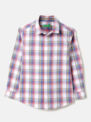 Boys Viscose Bright Stripe Resort Collar Shirt