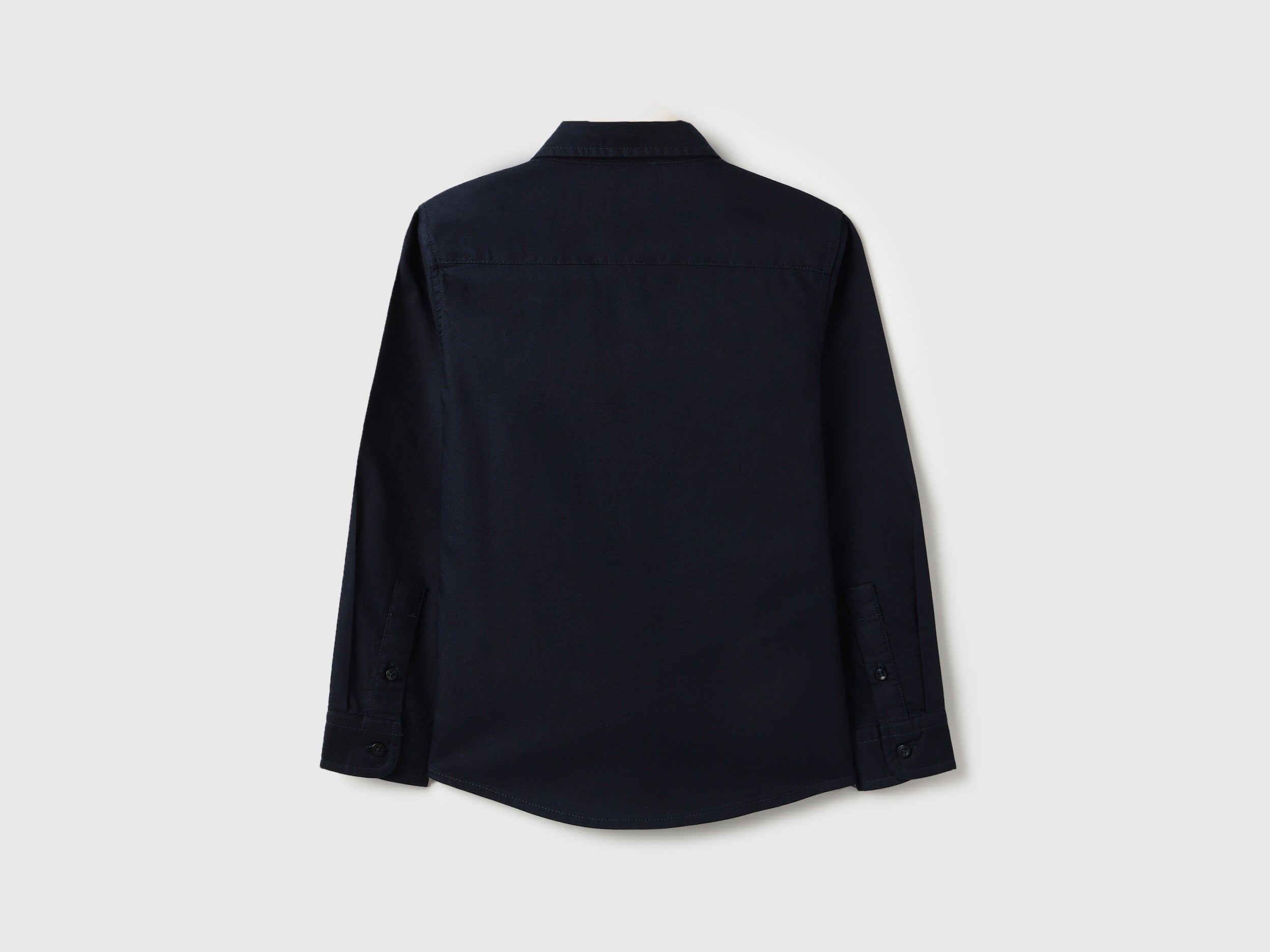 Boys Cotton Oxford Embroidered Long Sleeve Shirt