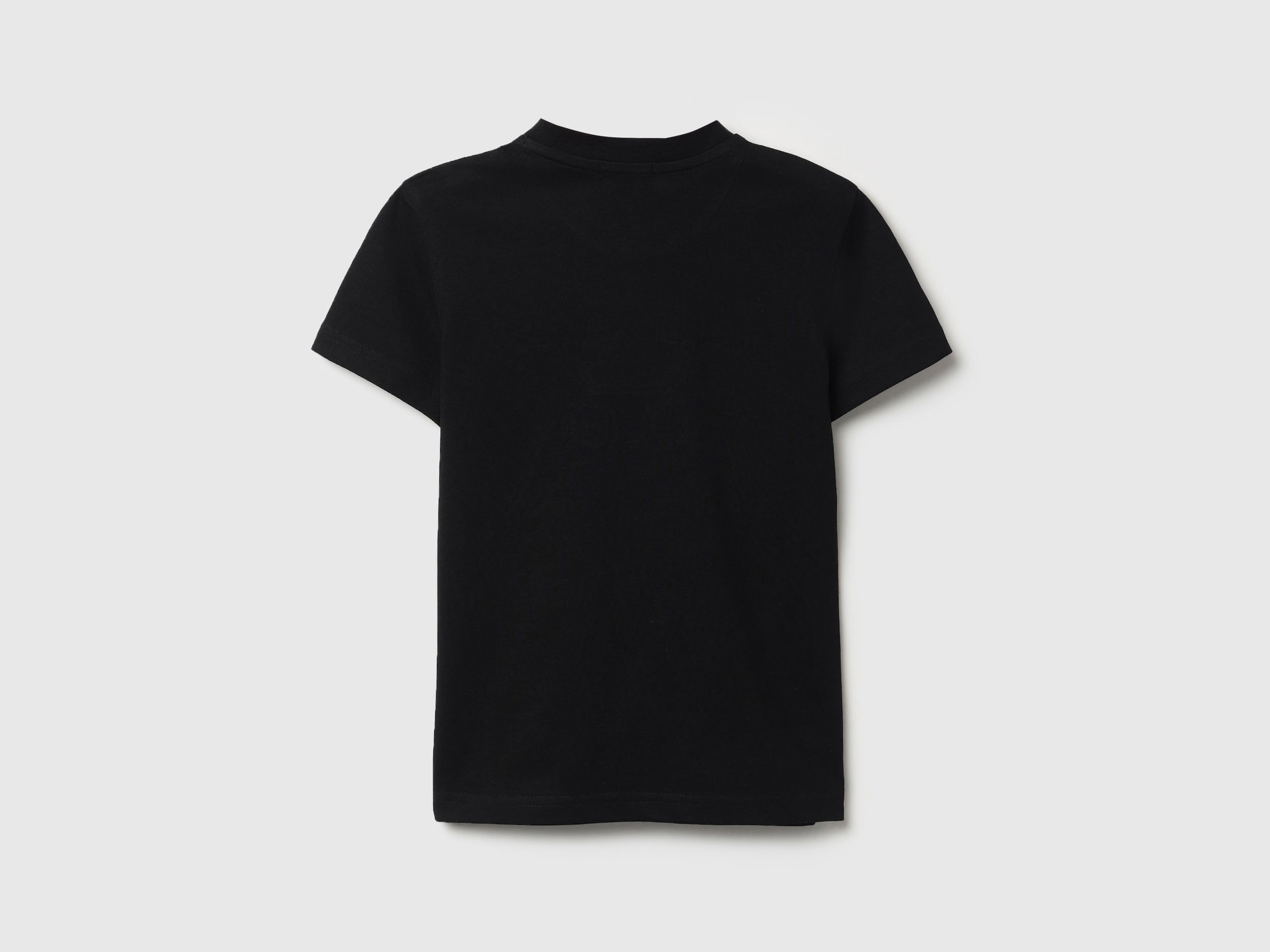 Boys Black Gaming Emboss Cotton T Shirt
