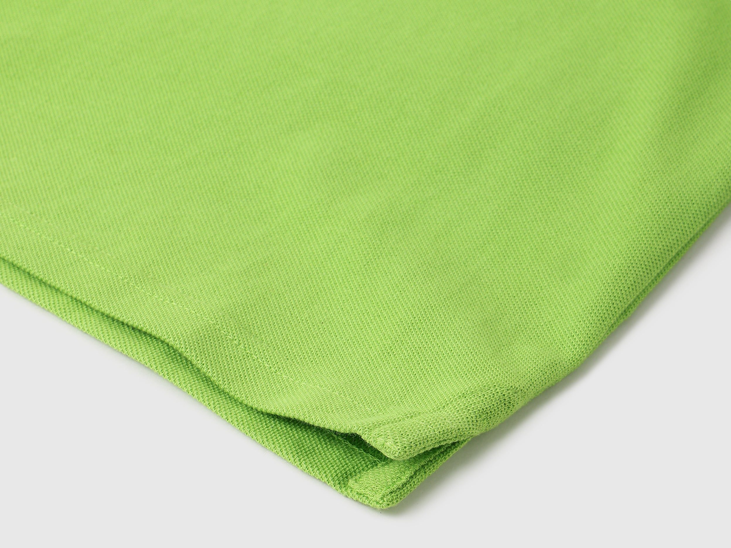 Boys Parrot Green Solid Cotton Regular Fit Short Sleeve Core Polo Shirt