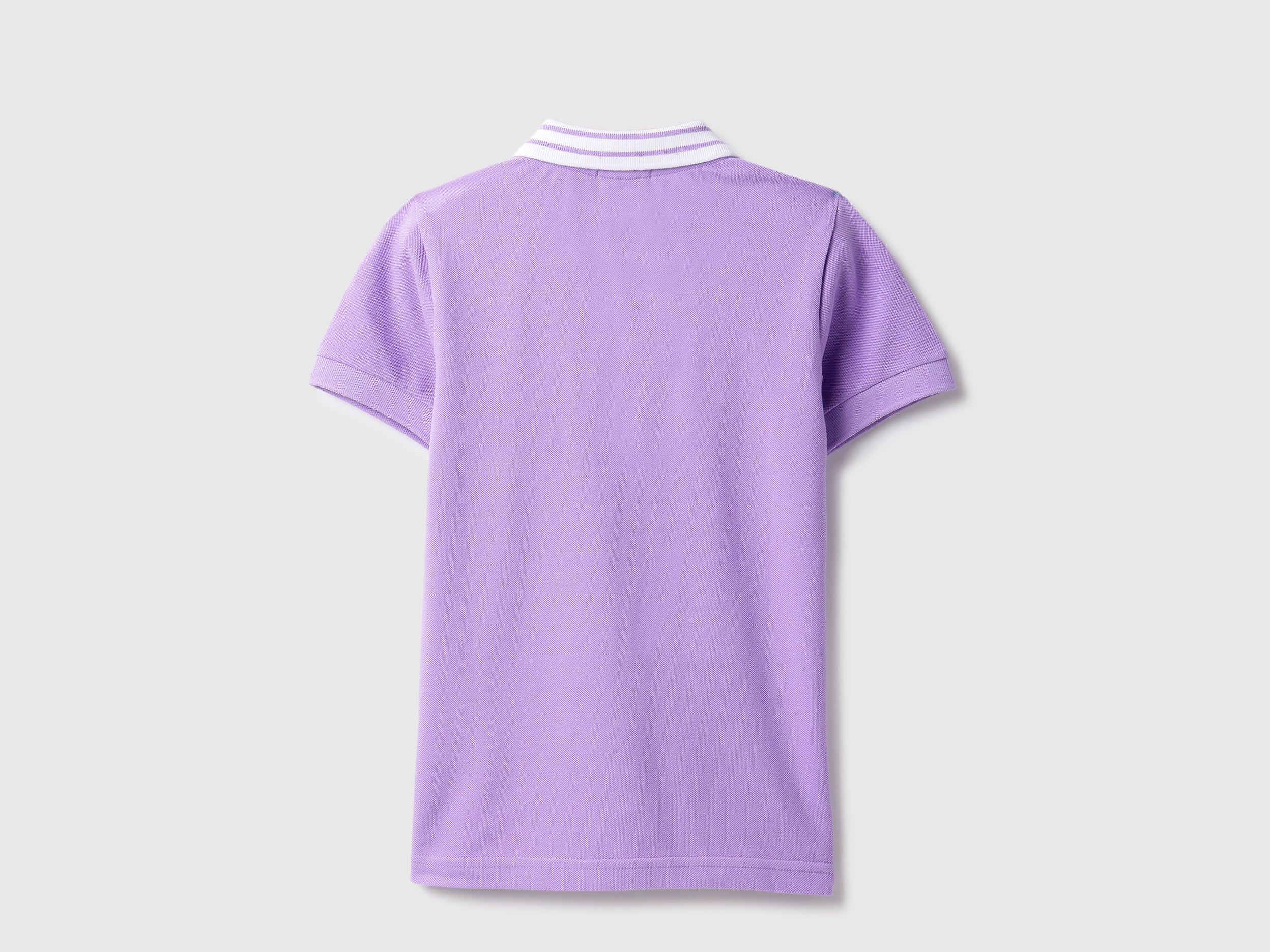 Boys Violet Solid Cotton Regular Fit Short Sleeve Core Polo Shirt