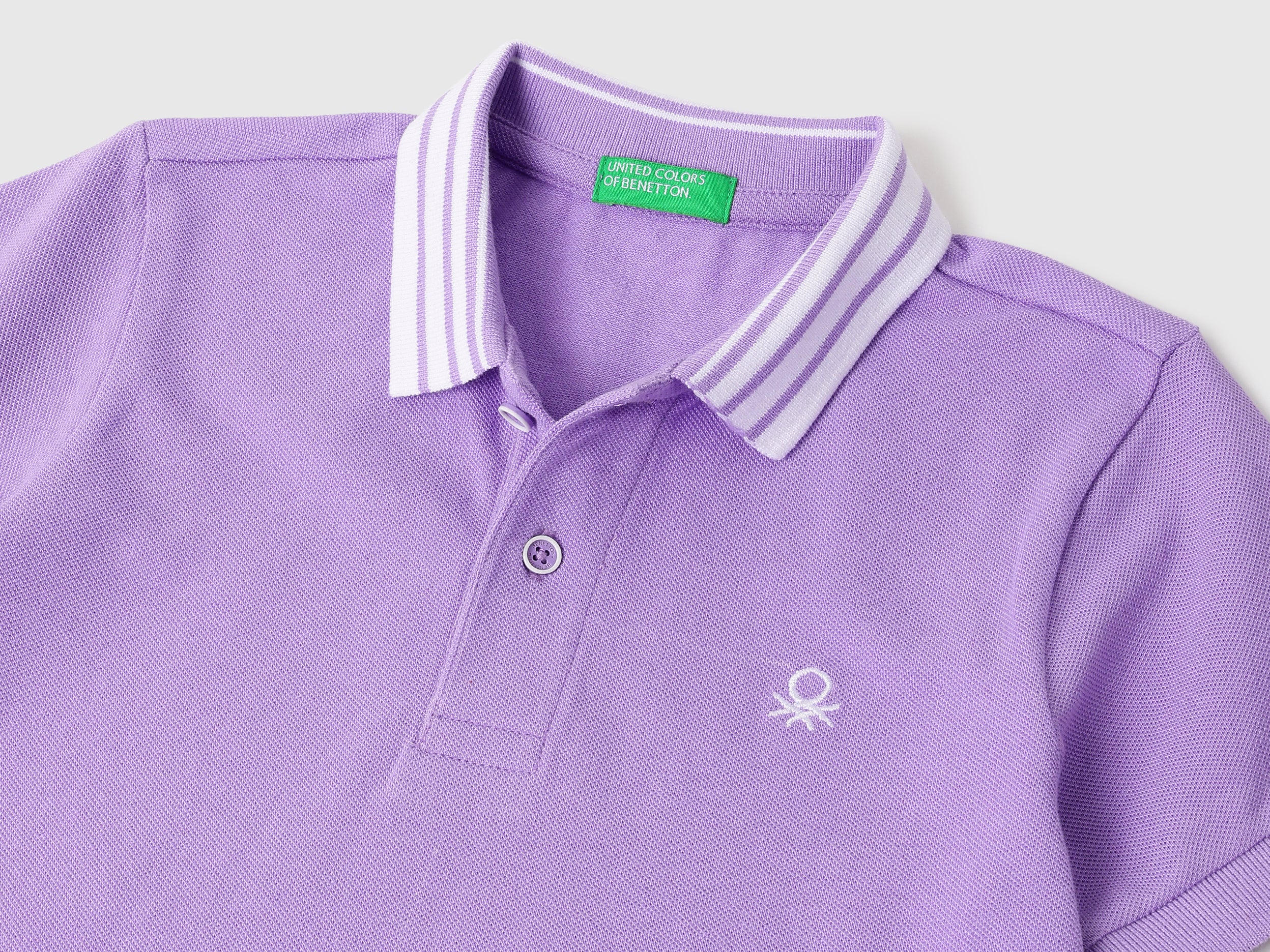Boys Violet Solid Cotton Regular Fit Short Sleeve Core Polo Shirt
