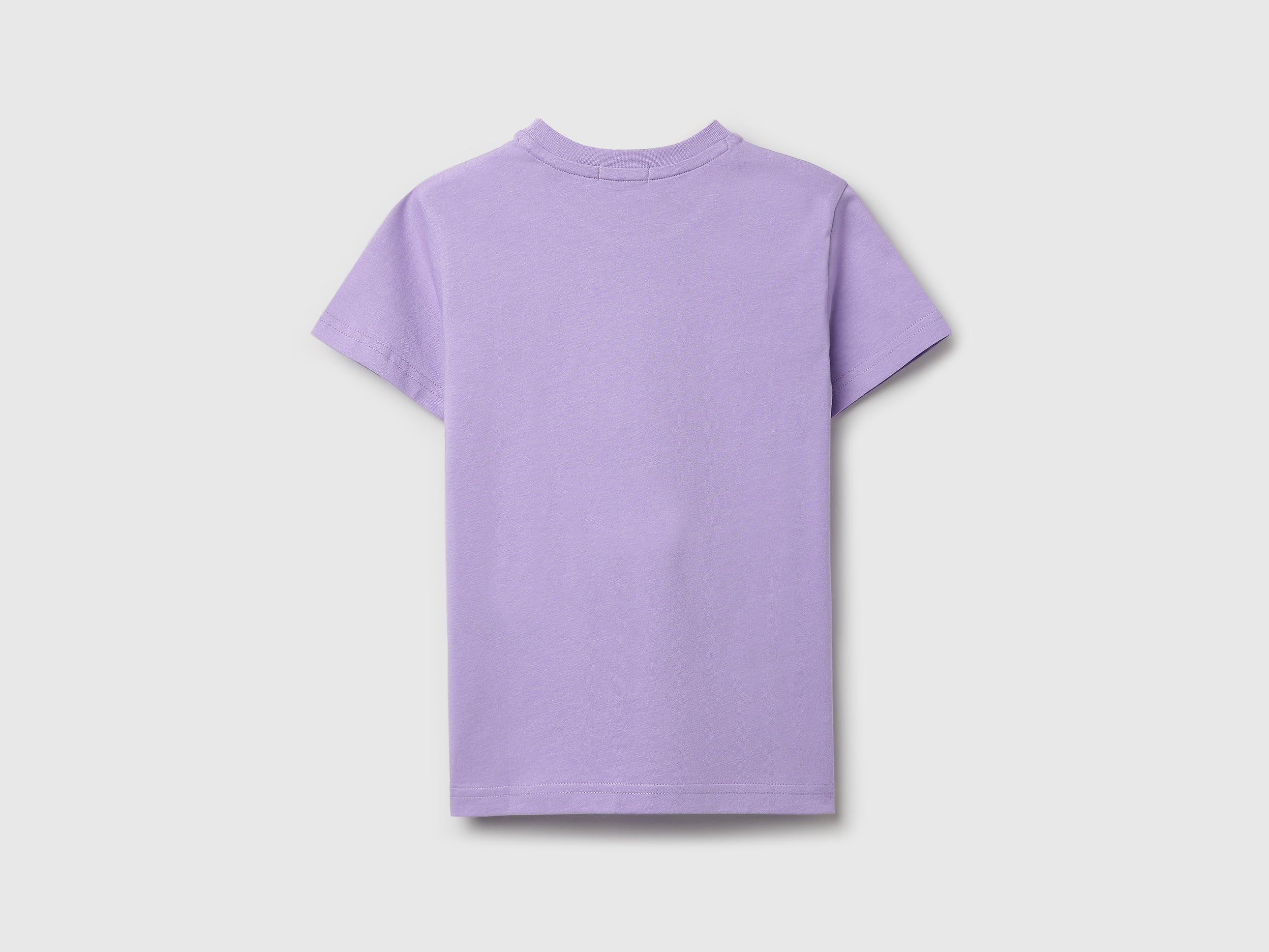 Boys Violet Cotton Regular Fit Short Sleeve Round Neck T-Shirt