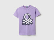 Boys Violet Cotton Regular Fit Short Sleeve Round Neck T-Shirt