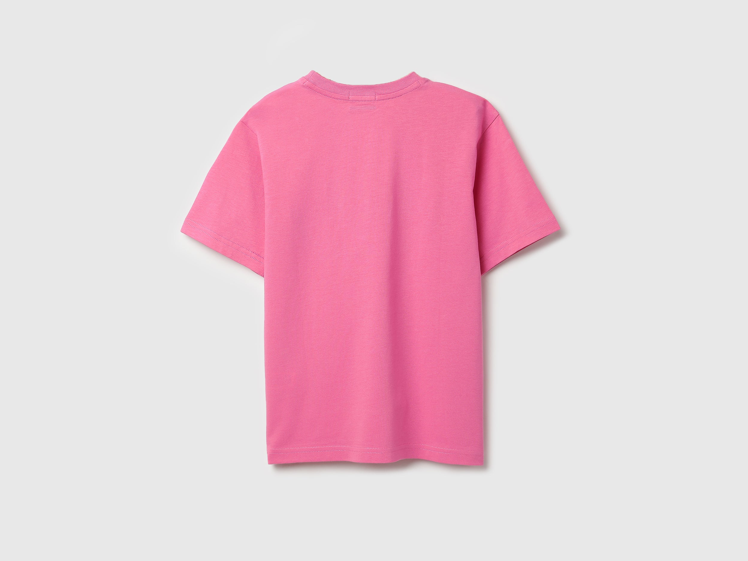 Boys Bright Pink Cotton Relaxed Fit Cool Drip Graphic T-Shirt