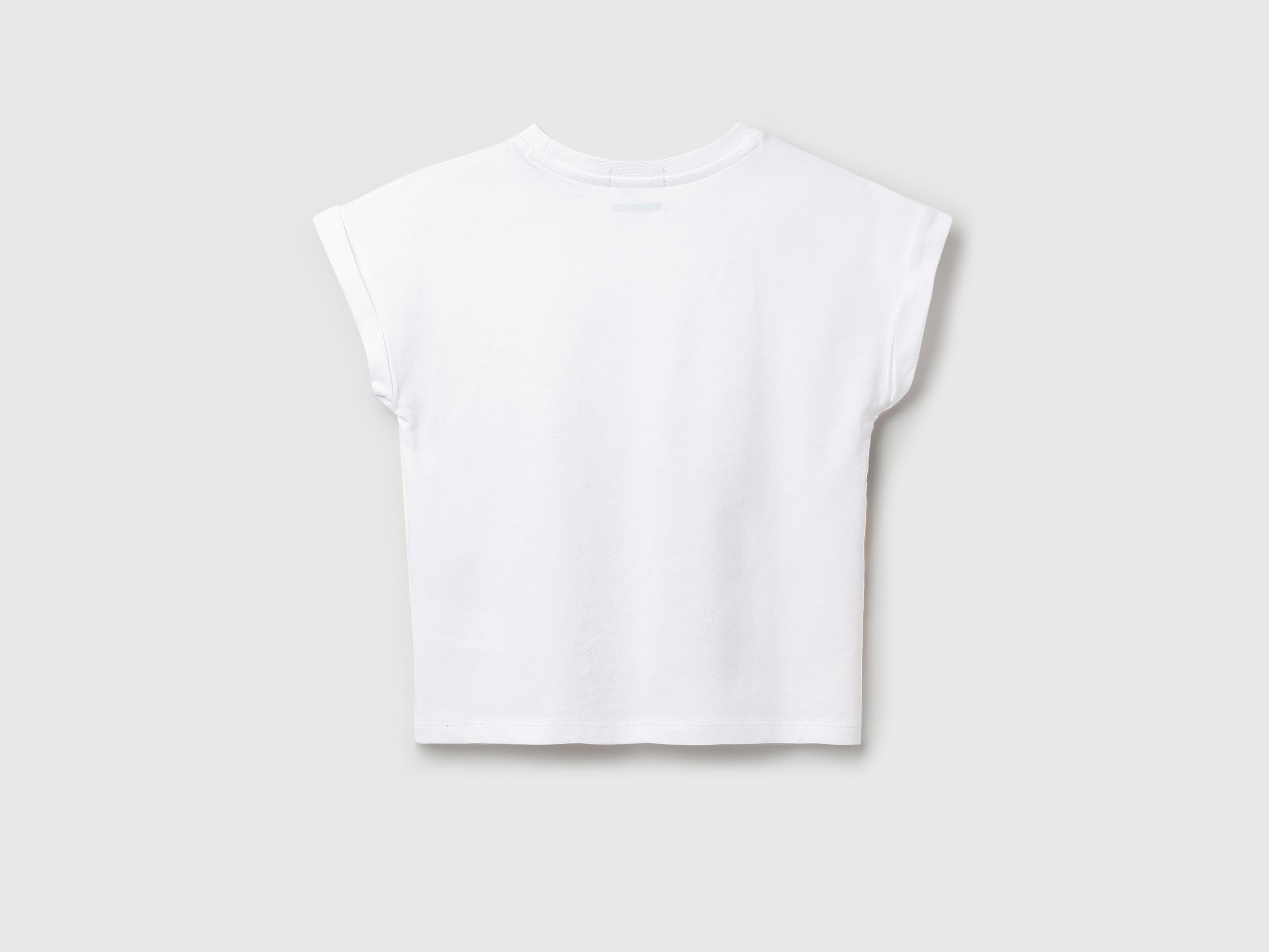 Girls Off White Slumber Party Cotton Boxy Tee