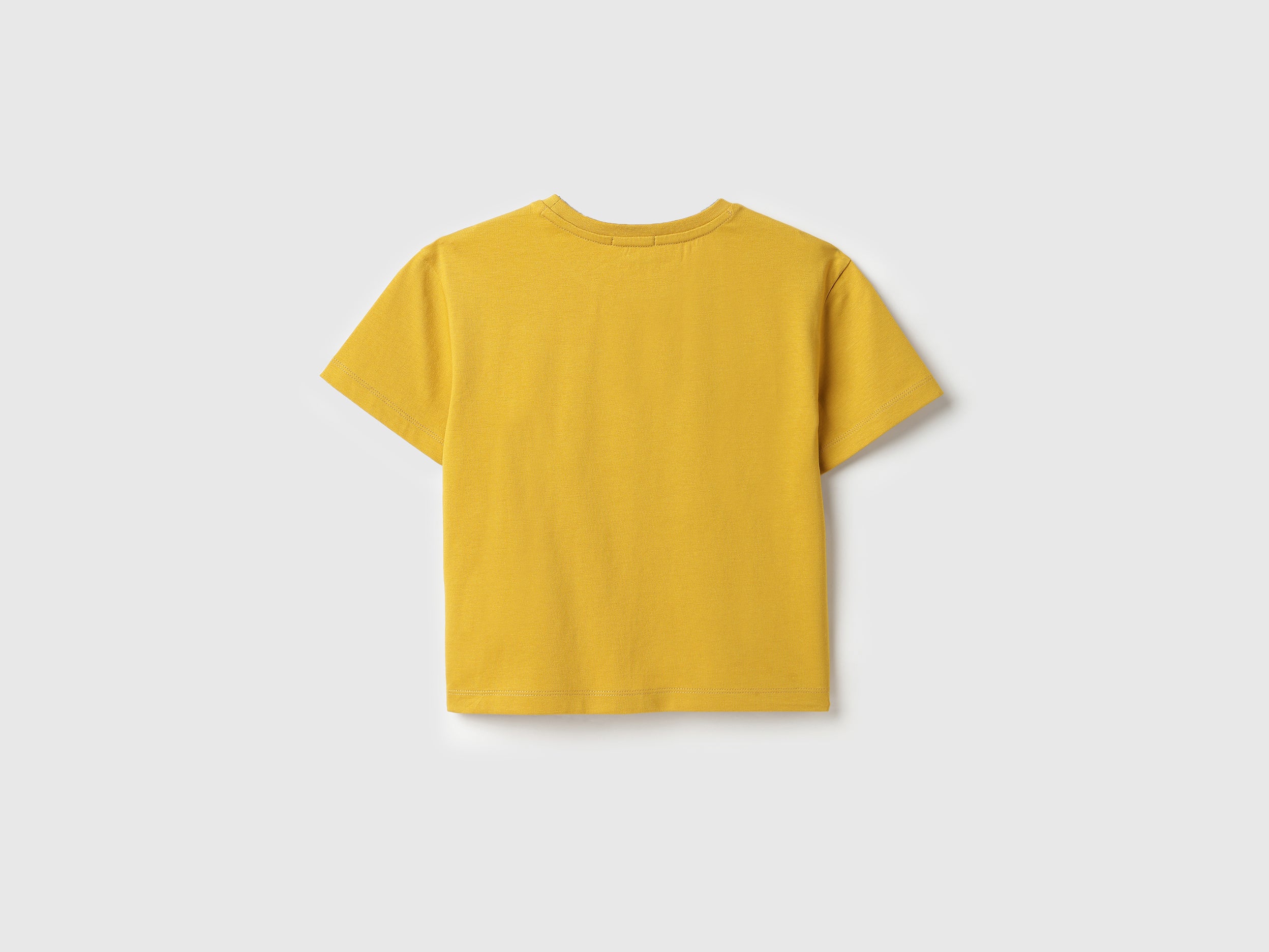 Girls Cotton Boxy Fit Heart Applique T-Shirt