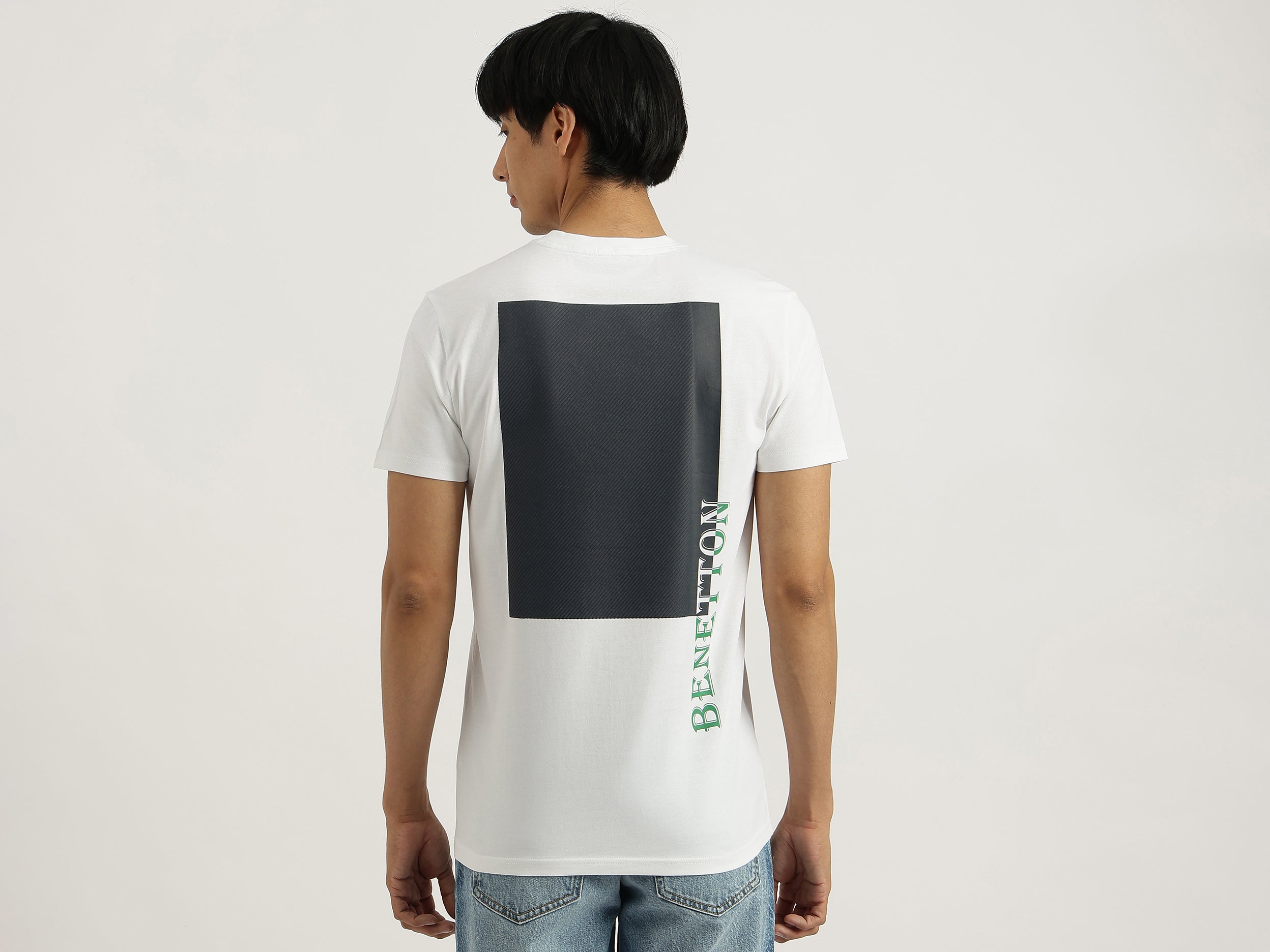 Boys White Cotton Terry Galaxy Print Regular Fit Shorts