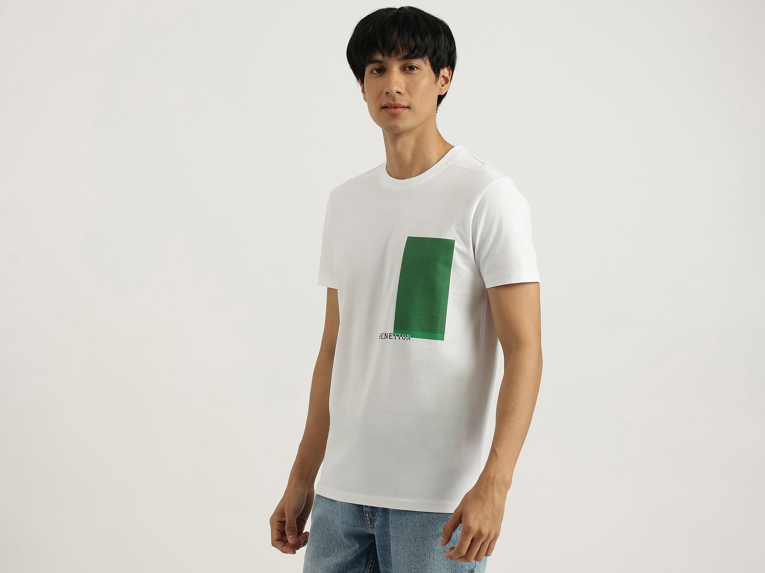 Boys White Cotton Terry Galaxy Print Regular Fit Shorts