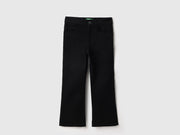 Girls Black Bootcut Denim Jeans – Cotton Blend