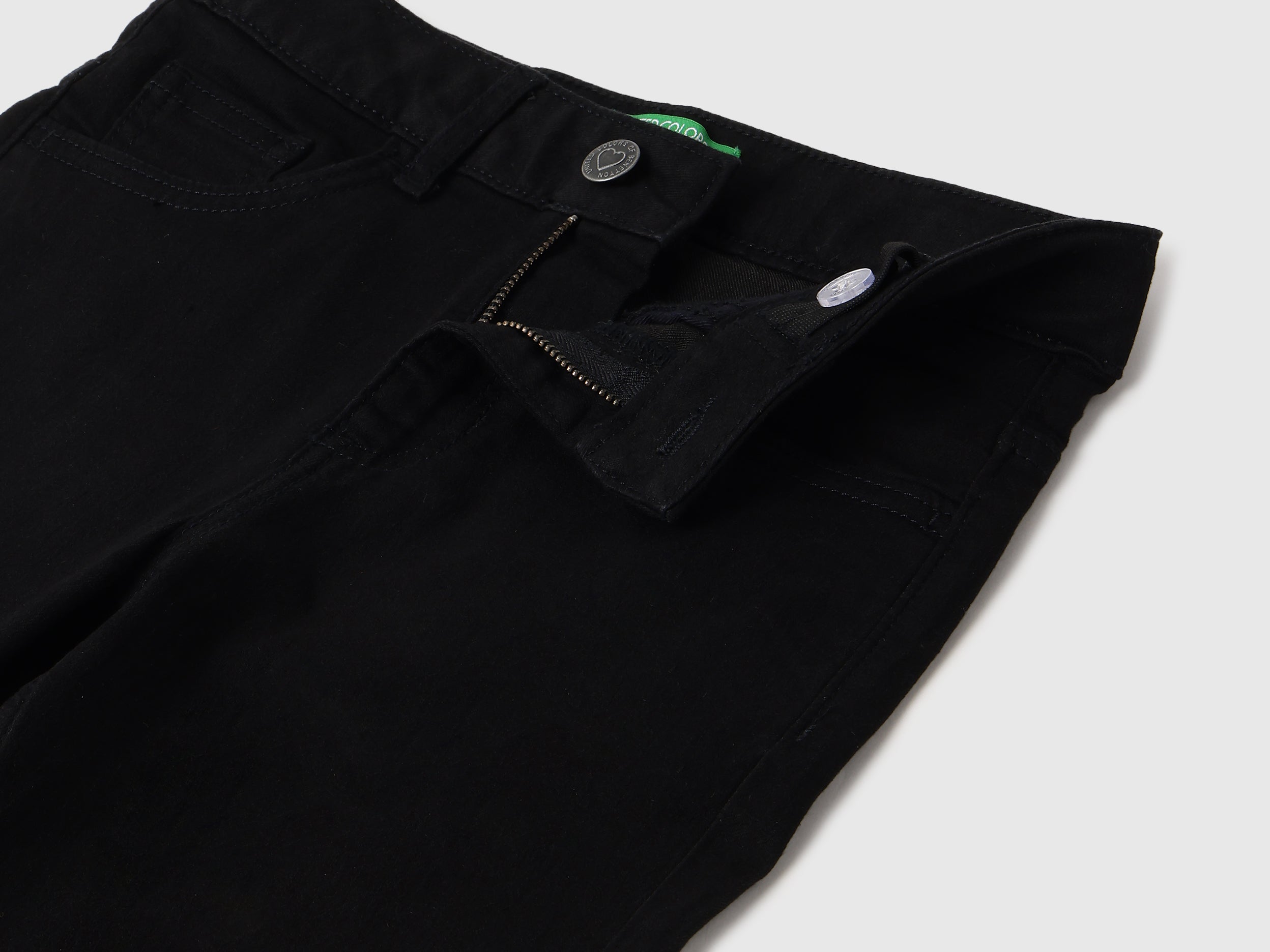 Girls Black Bootcut Denim Jeans – Cotton Blend