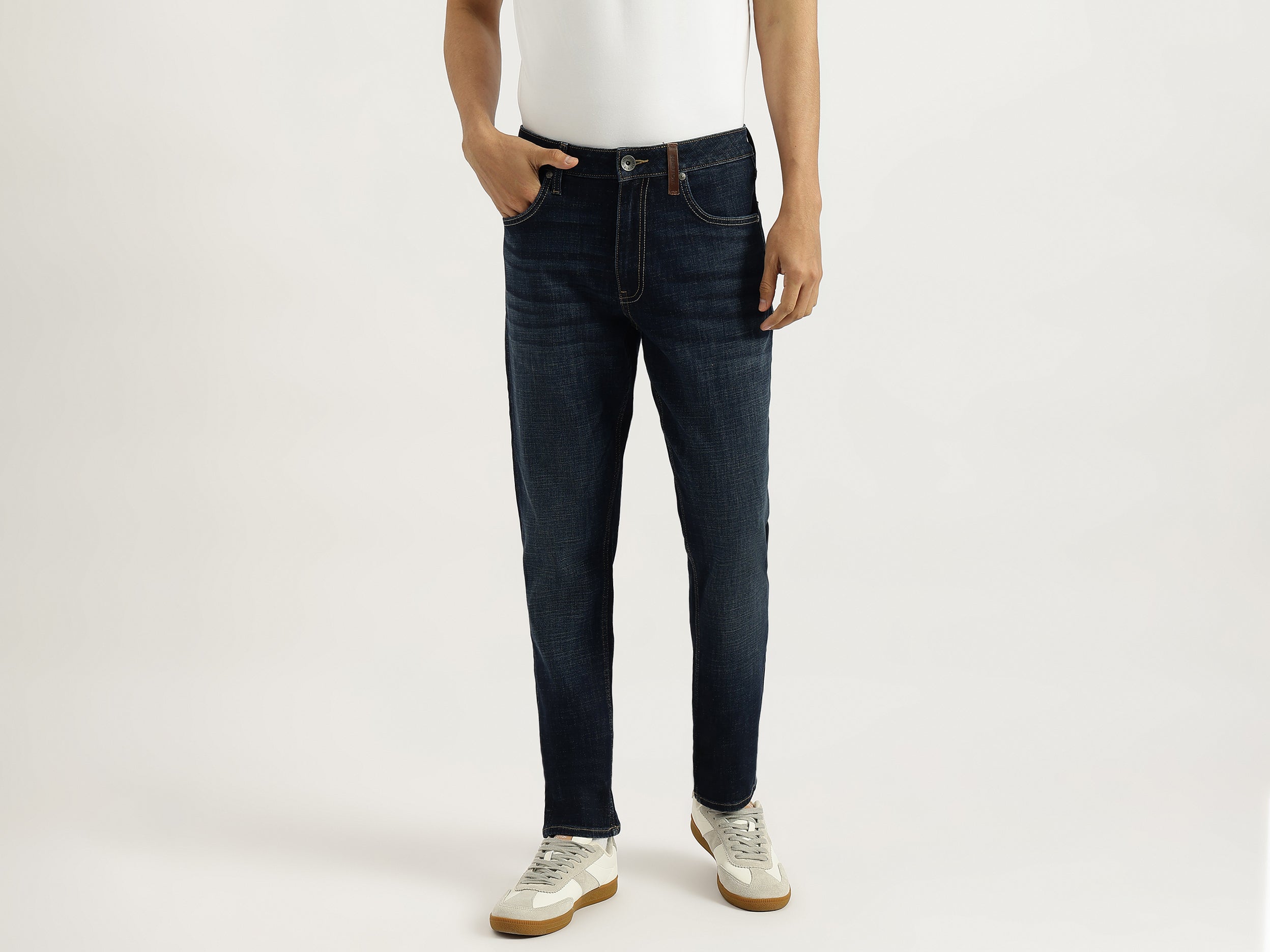 Boys Mid Wash Slouchy Fit Graffiti Denim