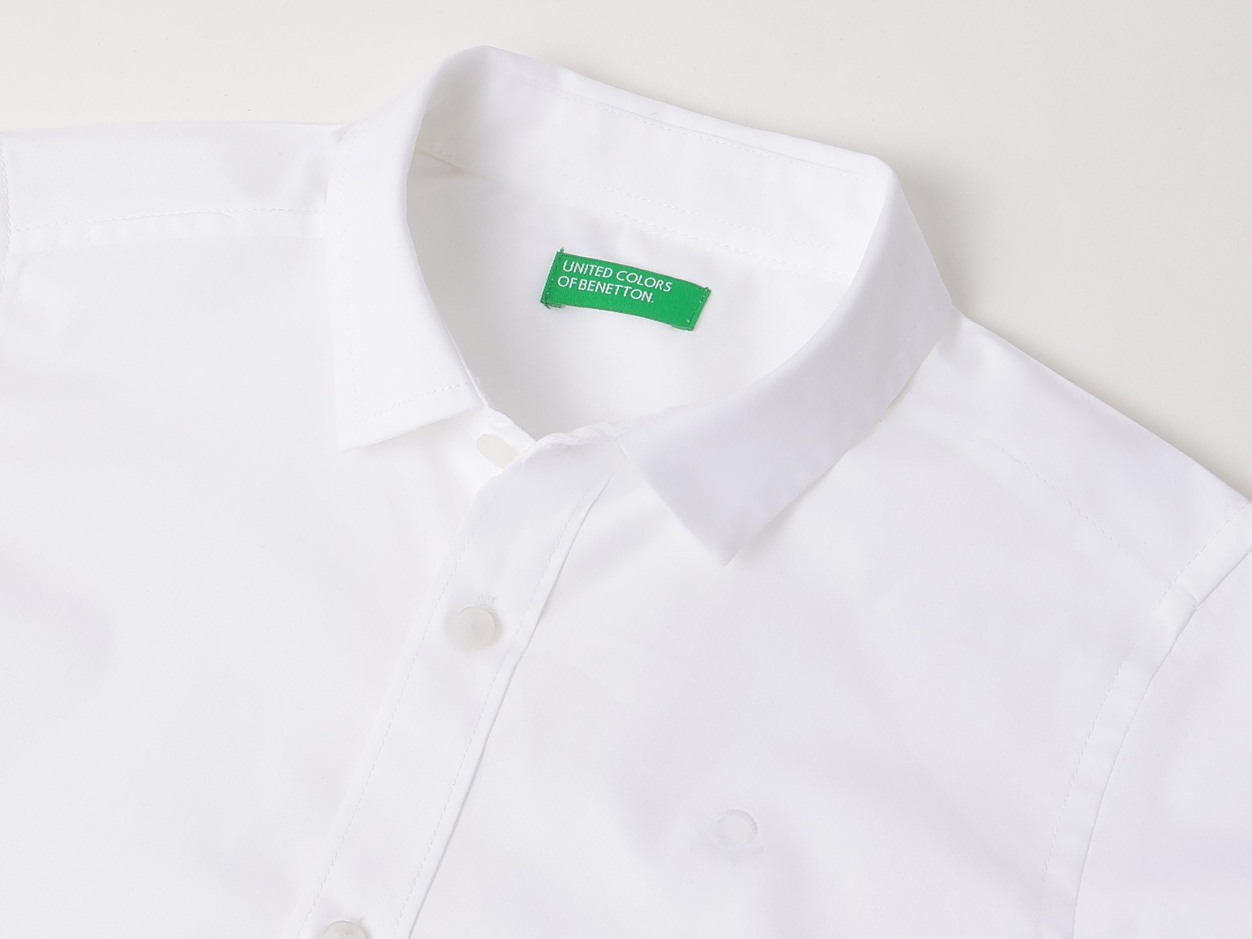 Boys White Poplin Casual Shirt