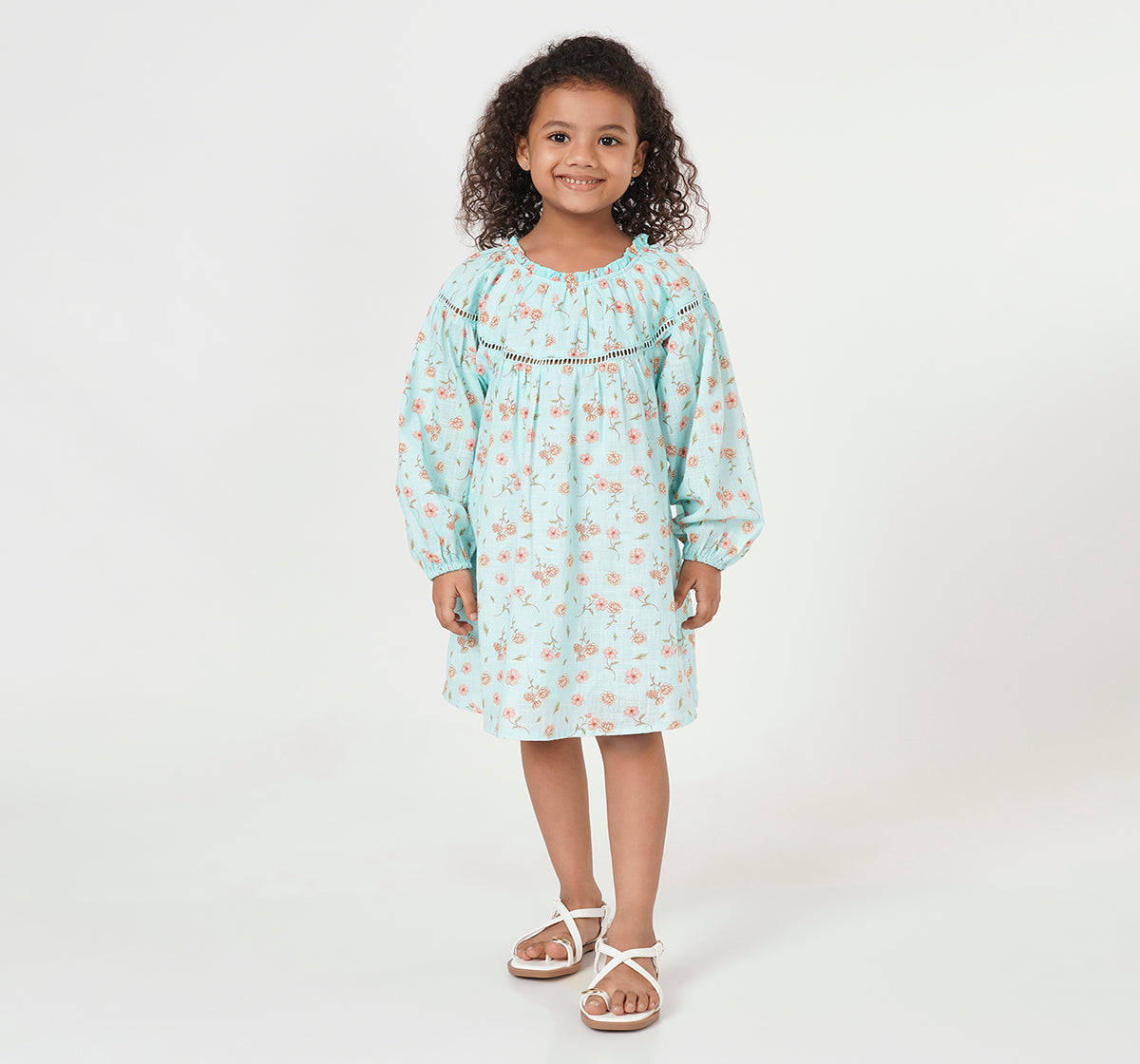 Printed Lurex Dress Multicolor