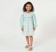 Printed Lurex Dress Multicolor