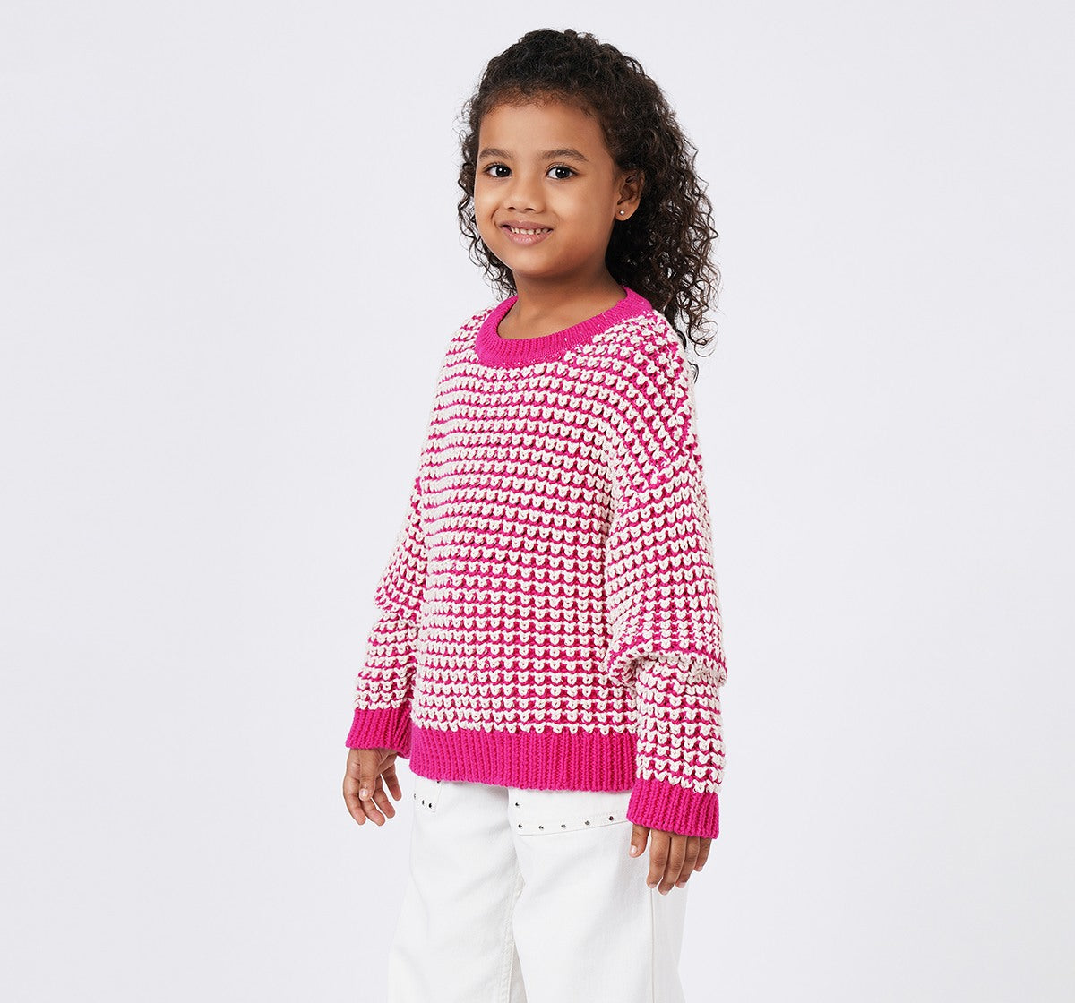 Drop Shoulder Sweater Pink