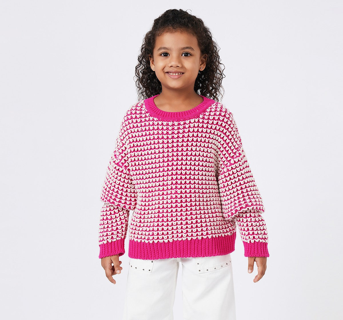 Drop Shoulder Sweater Pink