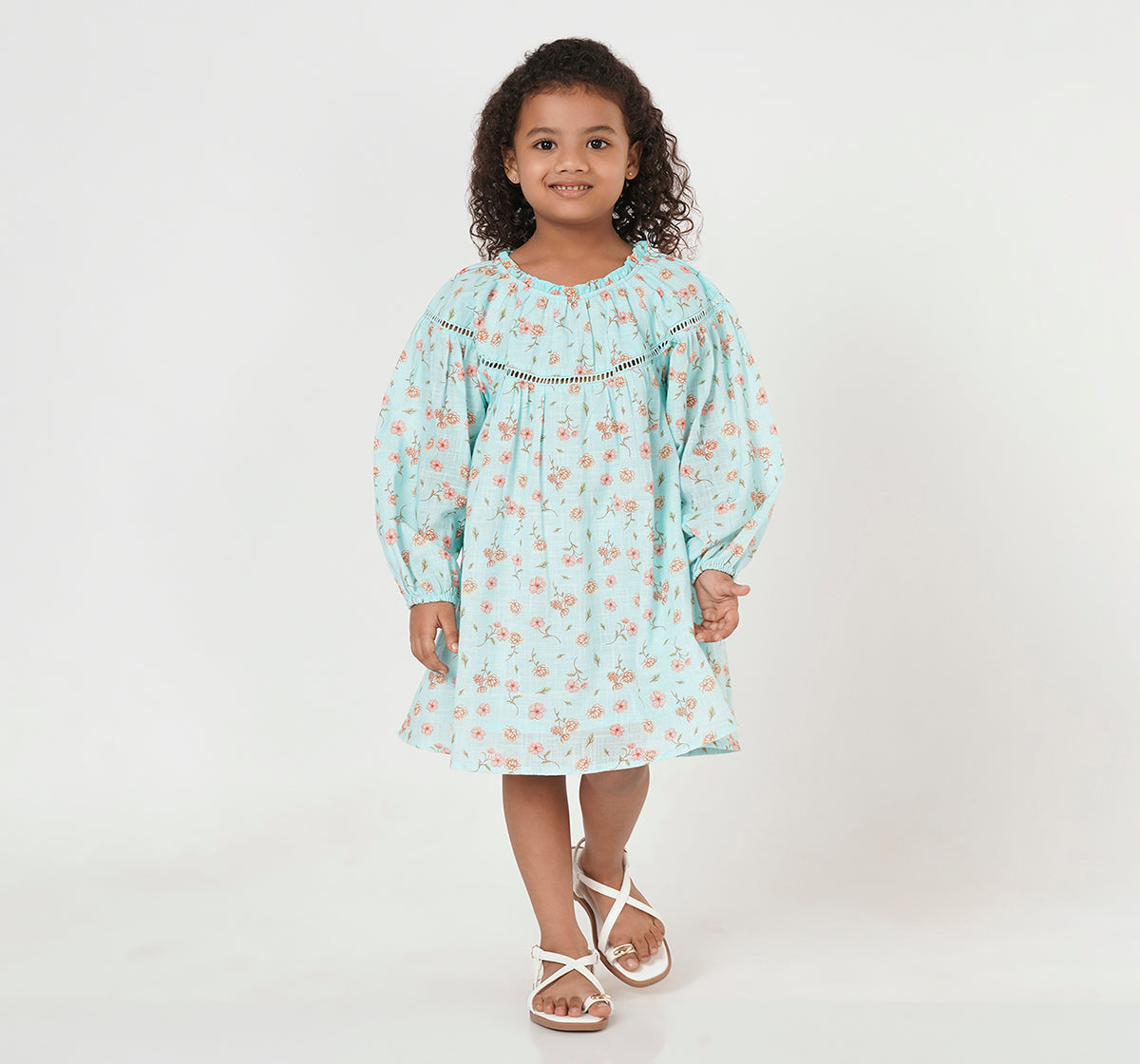 Printed Lurex Dress Multicolor