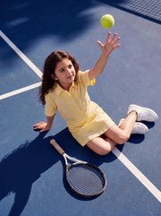 Lemon Meringue Cotton Embroidered Skirt for Girls