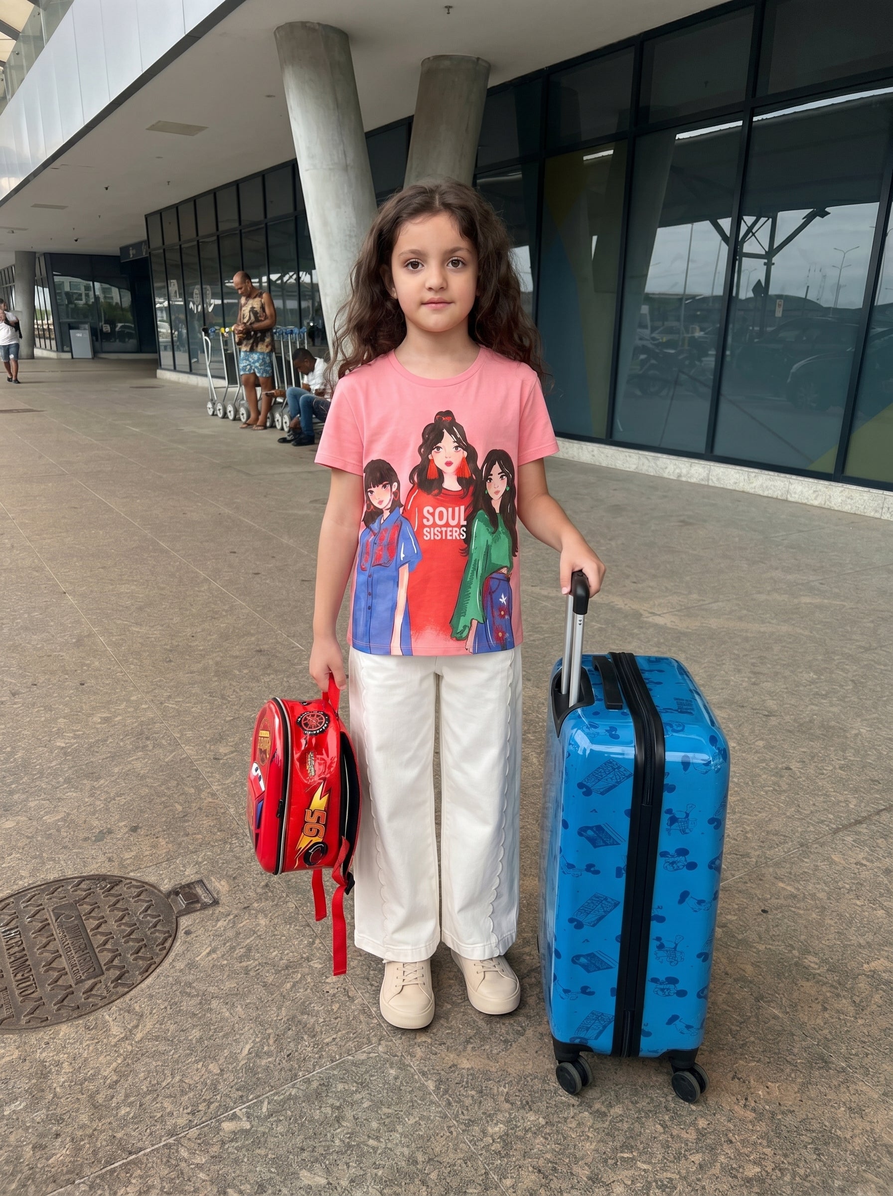 Girls Off White Cotton Marine Bootcut Fit Jeans
