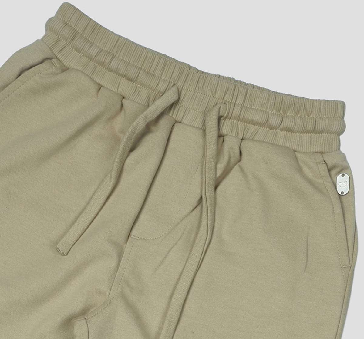 Knit Jogger with Side Pocket Detail Beige