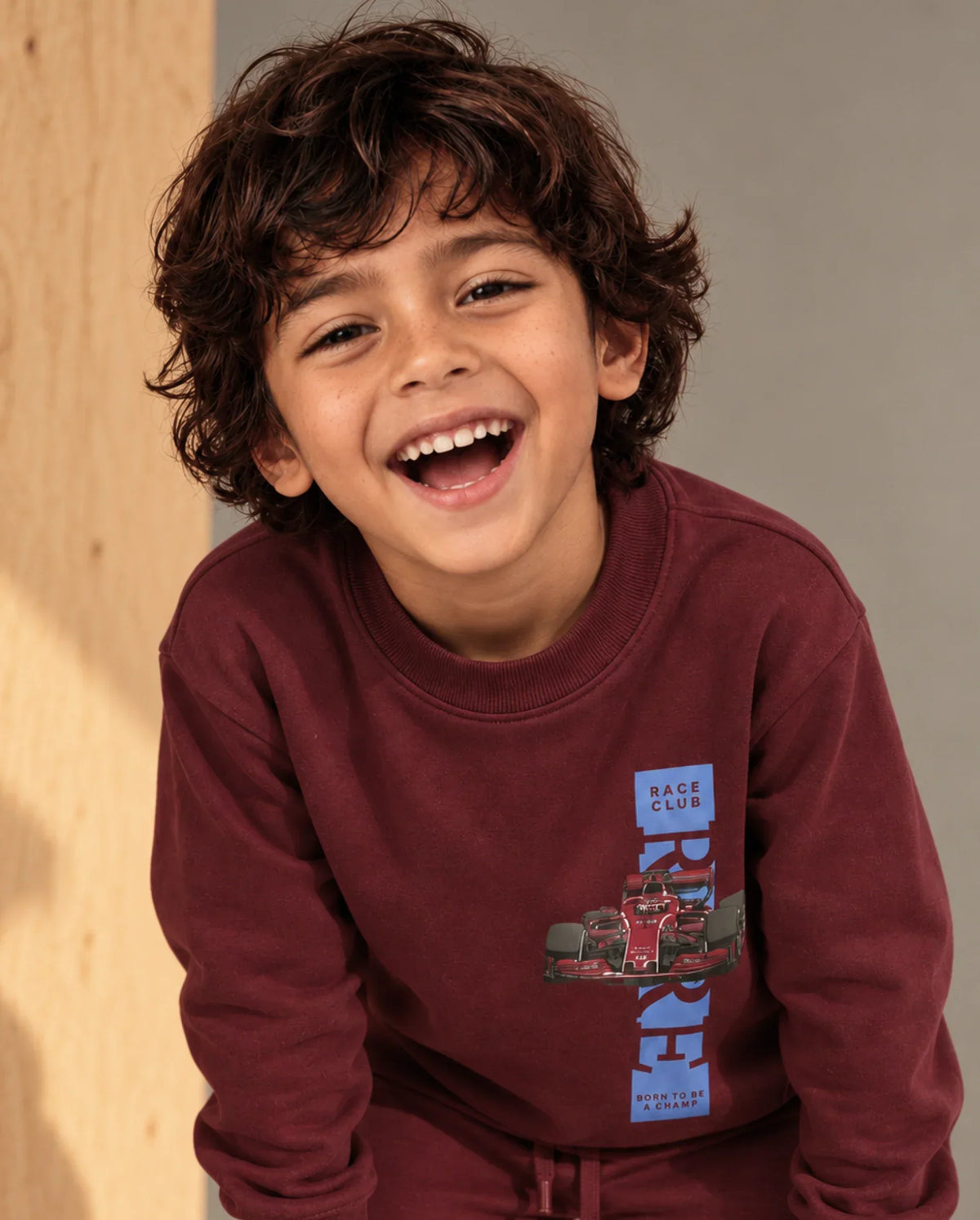 Rare Ones Boys Sohi Cotton Blend Sweatshirt - Maroon