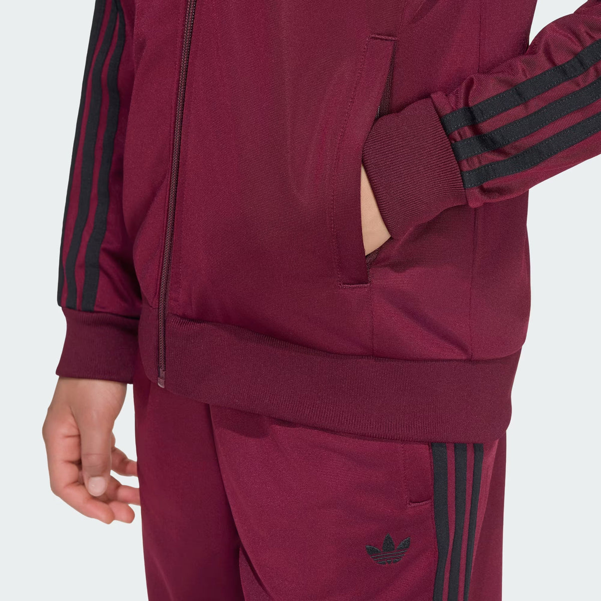 Adidas SST Tracksuit Burgundy Top
