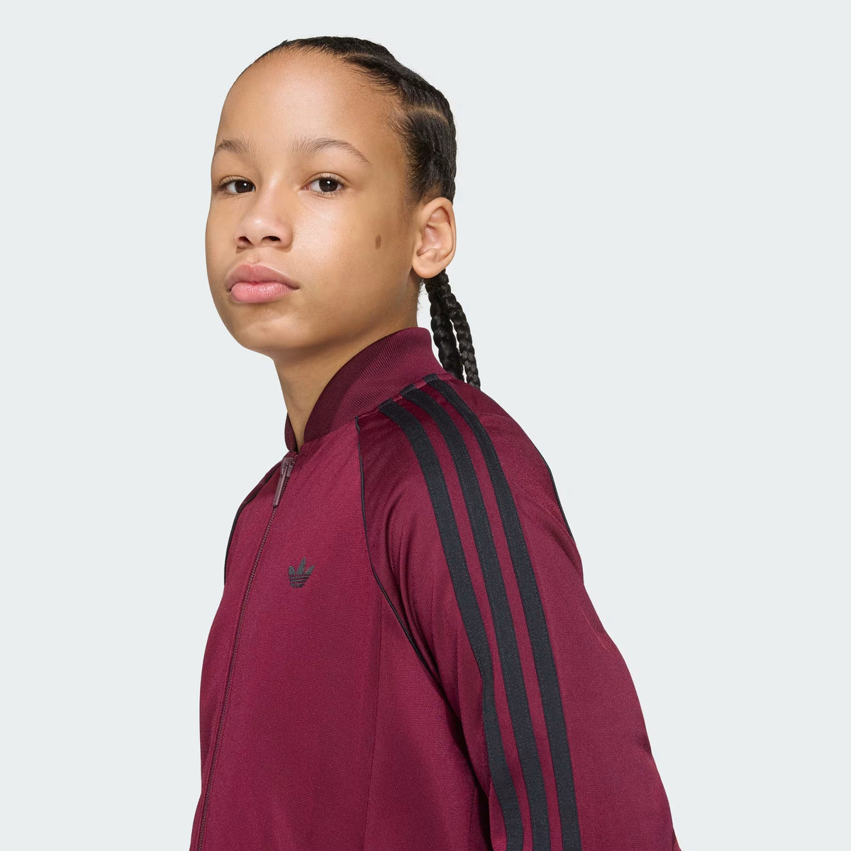 Adidas SST Tracksuit Burgundy Top