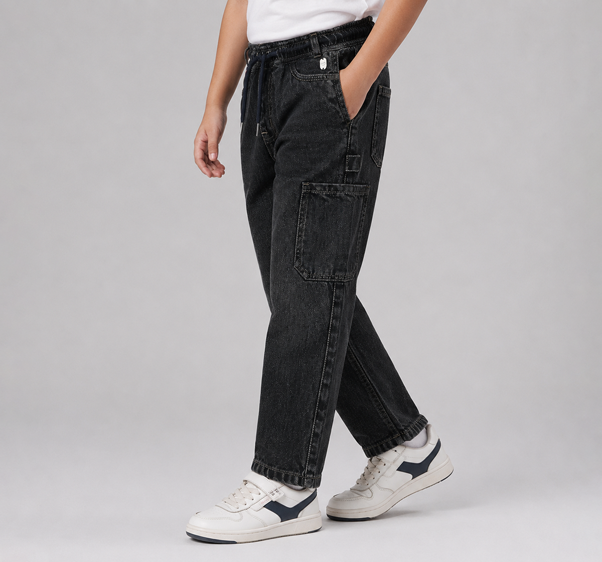 Denim Bottom with Carpenter Details Blue
