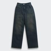 Girls Khaki Denim Straight Fit Jeans